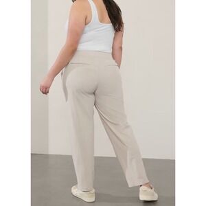 Athleta Brooklyn Mid Rise Ankle Pant Size 18‎ Abalone Tan Cream #198671